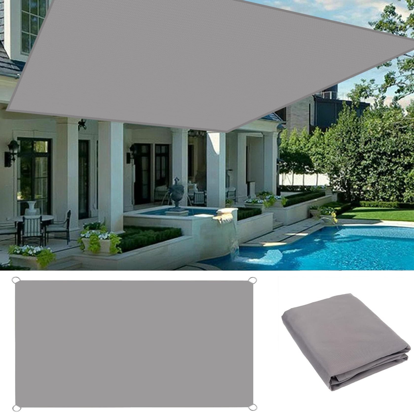 Amazon.co.jp: 日除け シェード オーニング 1 x 2.6 m 高密度